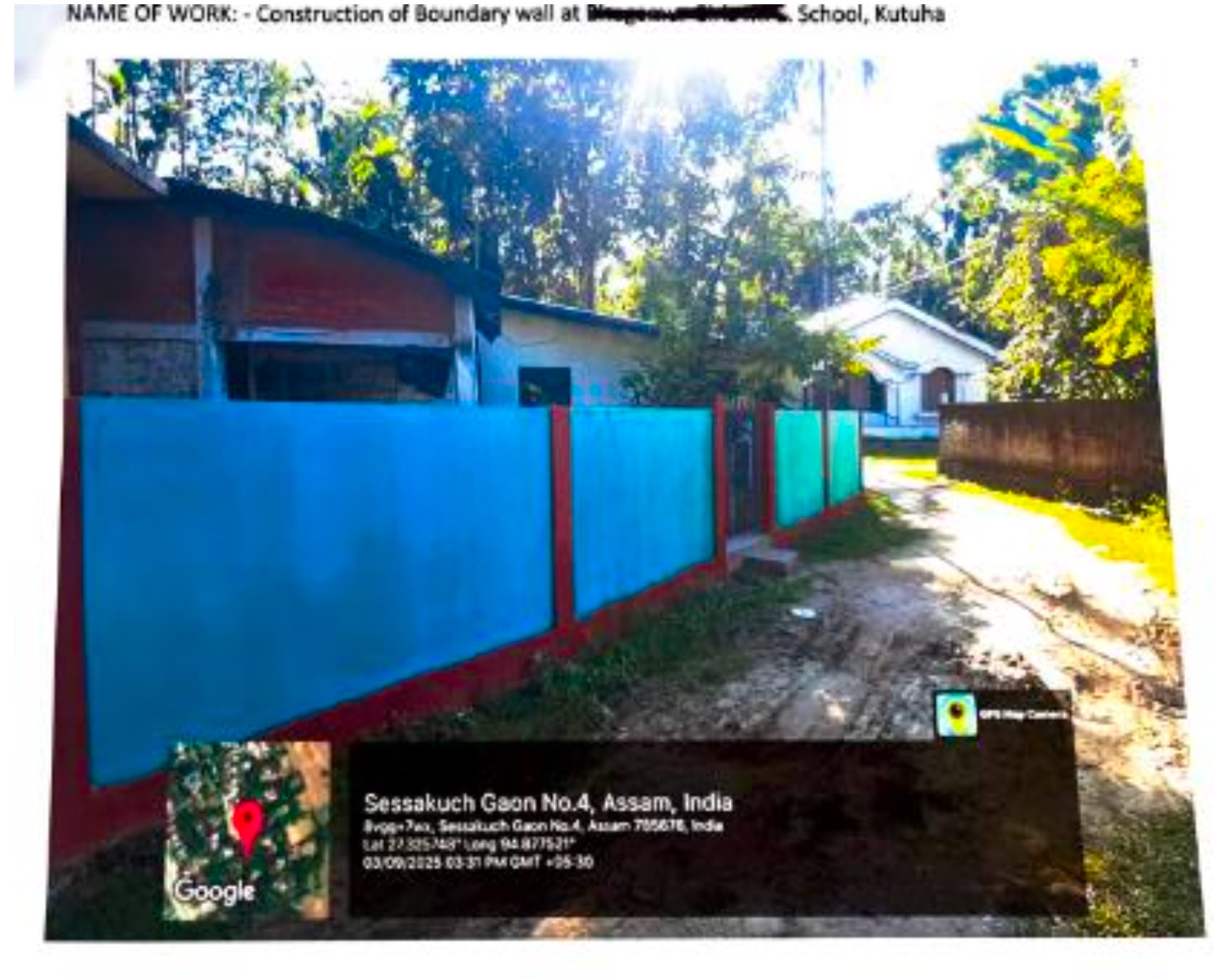 School Campus Development Work under DMFT